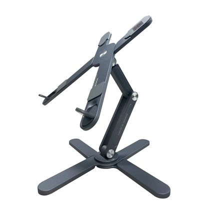 N86 Aluminum X Foldable Laptop Stand 360 Rotating Laptop Riser for Lightweight Laptop Stand for 13 to 17 Inch Macbook Pro-7