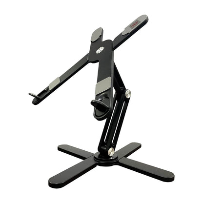 N86 Aluminum X Foldable Laptop Stand 360 Rotating Laptop Riser for Lightweight Laptop Stand for 13 to 17 Inch Macbook Pro-6